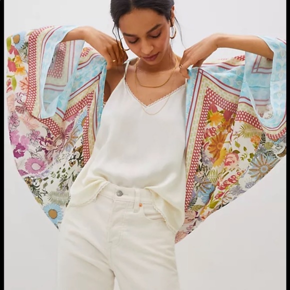 Anthropologie Tops - Anthropologie Liszt cocoon kimono new without tags one size